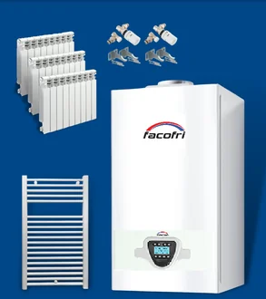 Chaudiere+3 Radiateur 8l+Seche Linge+2 Robinet