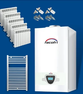 Chaudiere+5 Radiateur 8l+Seche Linge+2 Robinet