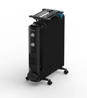 BAIN DHUILE13ELEMENT2600W+VENTILO/NOIR