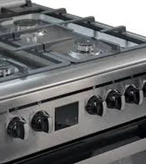 CUISINIÈRE 4 FEUX PREMIUM+ POWER WOK  INOX  DIGITAL
