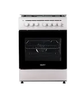 CUISINIÈRE 4 FEUX LUXE WOK  BLANCHE