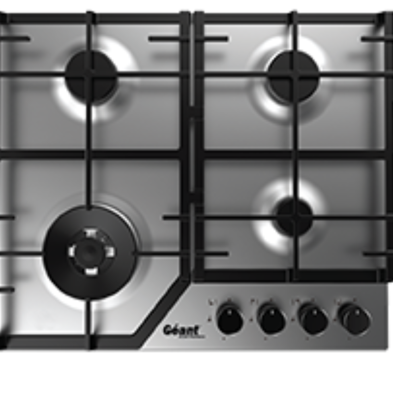 Plaque chauffante 4 feux MATTE CHROME GLASS