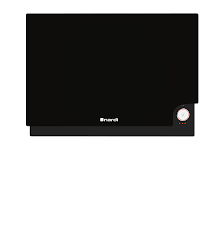 HOTTE MURALE DECO NARDI 75CM BLACK GLASS